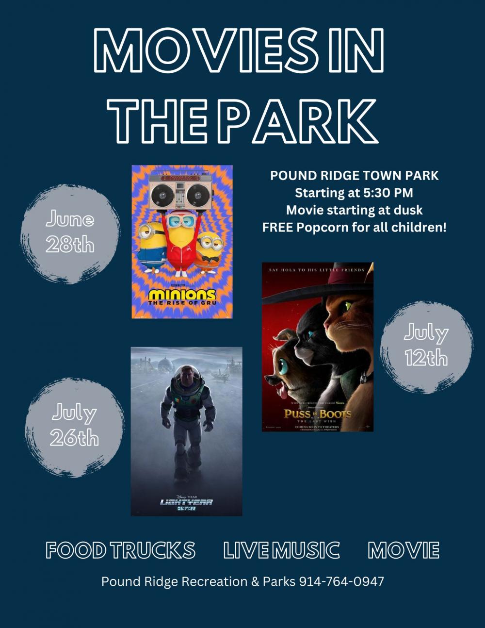 Movies In The Park Town of Pound Ridge New York Official Website